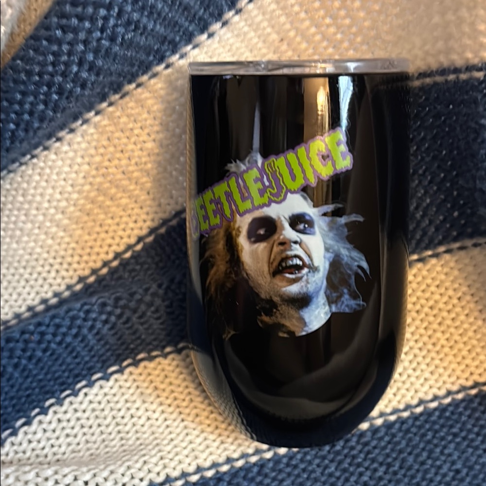 Beetlejuice Black Tumbler